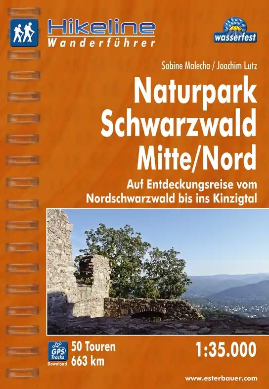Gratis Retour Wandelgids Hikeline Wandelgids Naturpark Schwarzwald Mitte | Esterbauer (9783850005432)