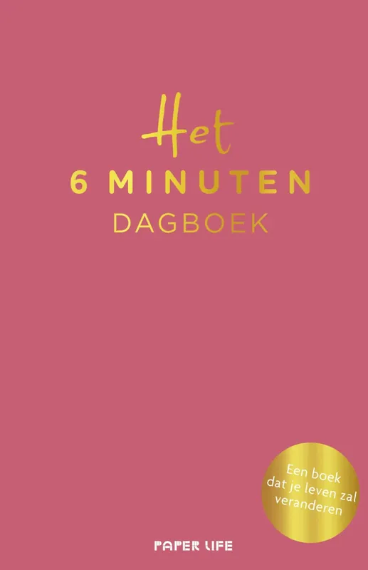 Het 6 minuten dagboek – rode editie Lage Prijs