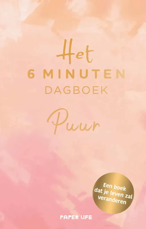 Het 6 minuten dagboek PUUR – peach Merkproduct