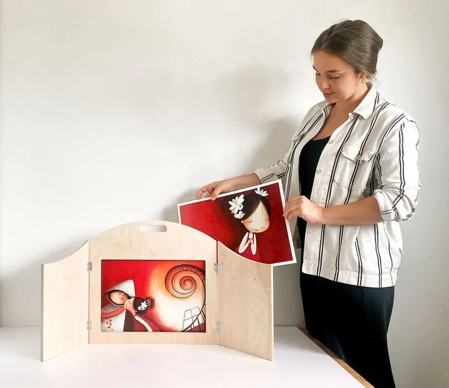 Hete Deal Kamishibai houten verteltheater