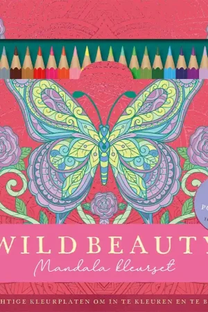 Wild beauty Mandala kleurset (kleurplaten + kleurpotloden) Uitverkoop