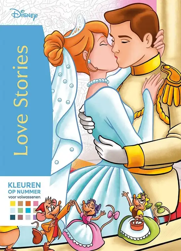 Weekendaanbieding Disney Love stories – Kleuren op nummer voor volwassenen