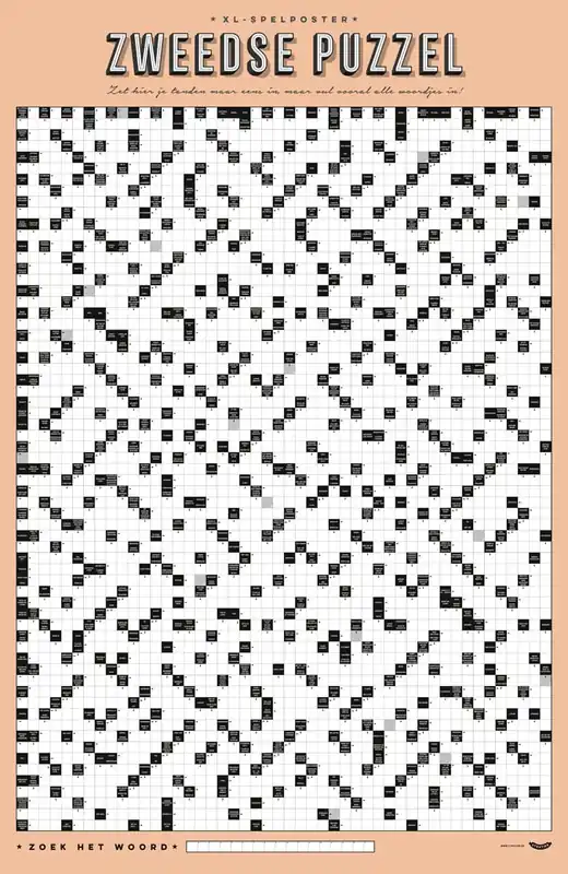 Voordeelprijs XL Spelposter – Zweedse Puzzel 3
