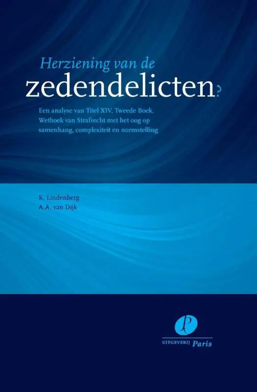 Herziening van de zedendelicten? / Druk 1 Koop Vandaag