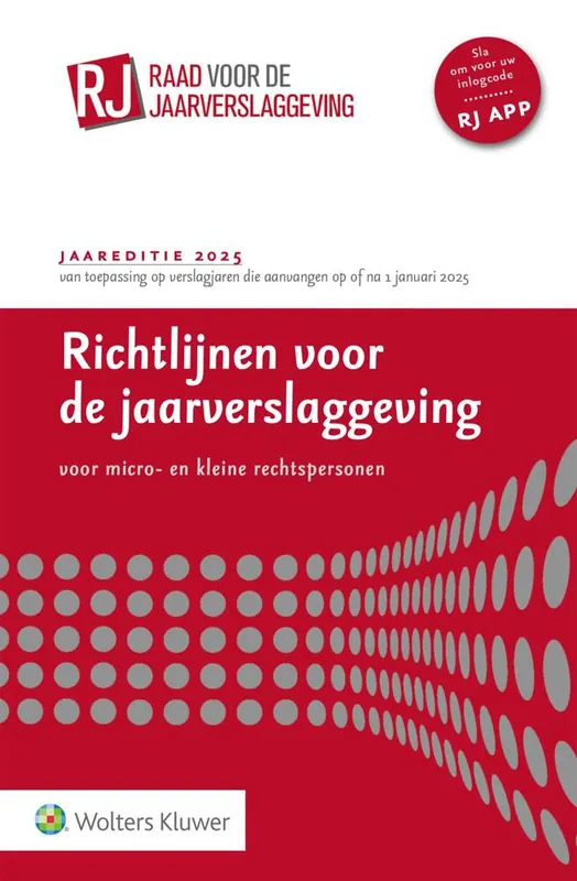 Richtlijnen voor de jaarverslaggeving voor micro- en kleine rechtspersonen 2025 Gratis Retour