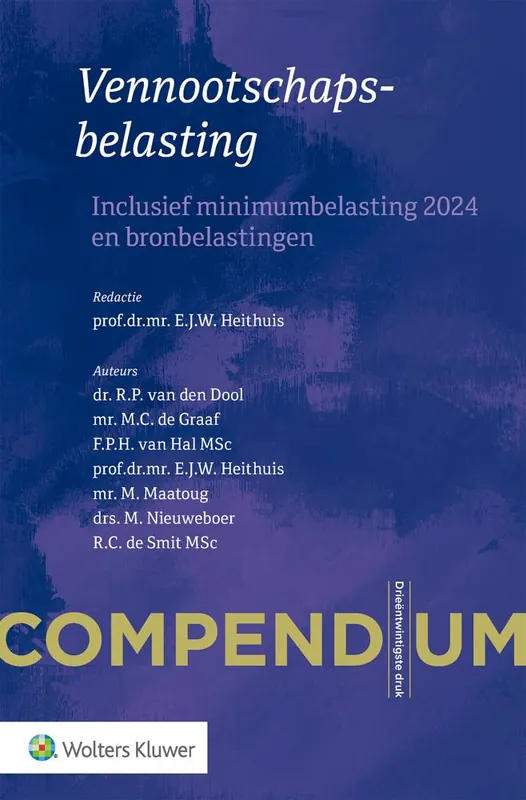 Compendium Vennootschapsbelasting / Druk 23 Bestel Nu