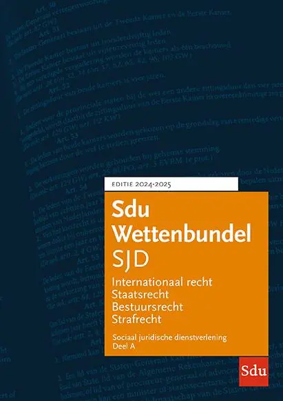 Koop Online Sdu Wettenbundel Sociaal Juridische Dienstverlening - Studiejaar 2024-2025