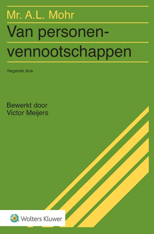 Van personenvennootschappen / Druk 9 Gereduceerde Prijs