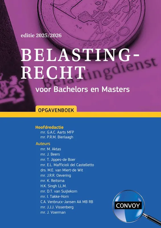 Belastingrecht voor Bachelors en Masters 2025/2026 Opgavenboek Superprijs