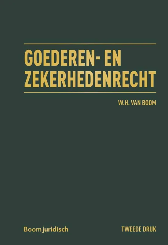 Goederen- & zekerhedenrecht Tijdelijk Beschikbaar