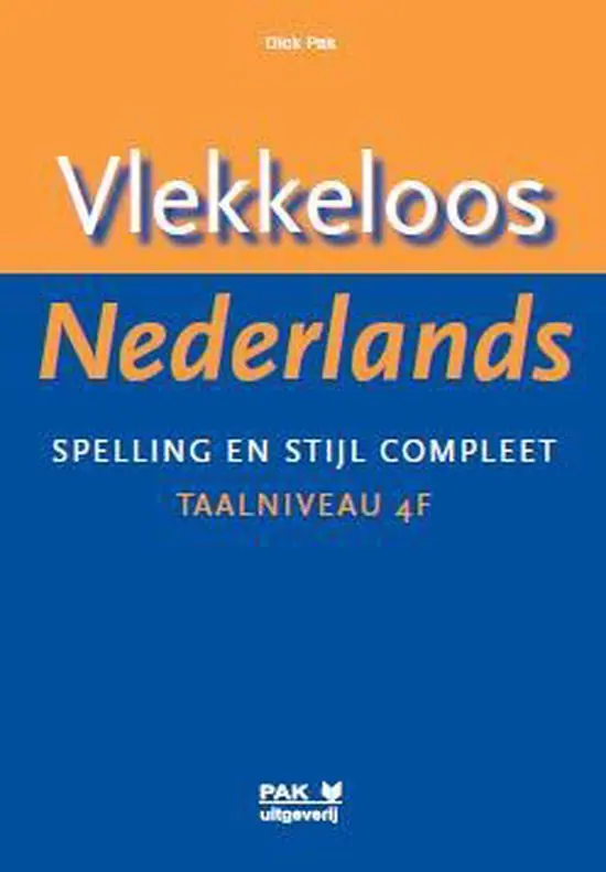 Vlekkeloos Nederlands taalniveau 4F / Druk 13 Flitsaanbieding