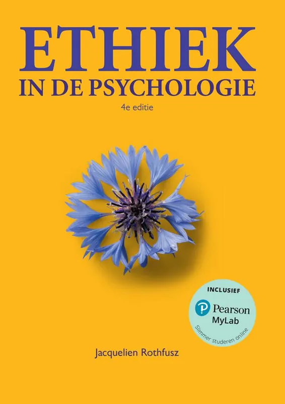 Dagaanbieding Ethiek in de psychologie, met MyLab / Druk 4