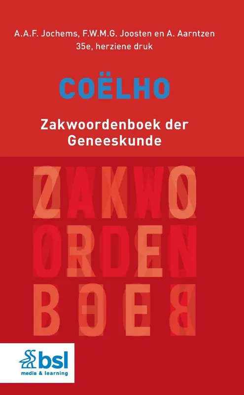 Seizoensaanbieding Coëlho Zakwoordenboek der Geneeskunde / Druk 35