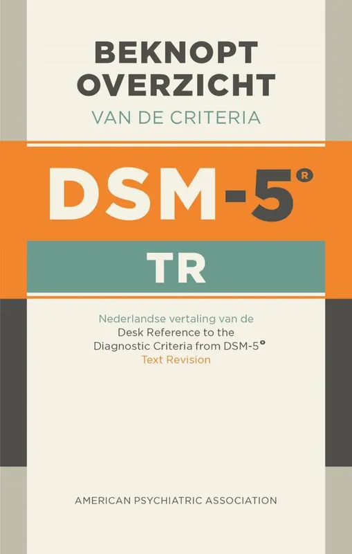 Bestseller Beknopt overzicht van de criteria van de DSM-5-TR