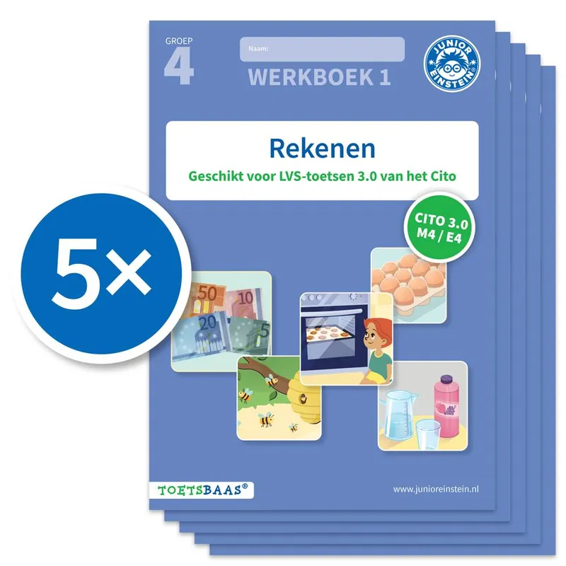 Rekenen werkboek 1 (Set van 5) / Druk 1 Actieprijs
