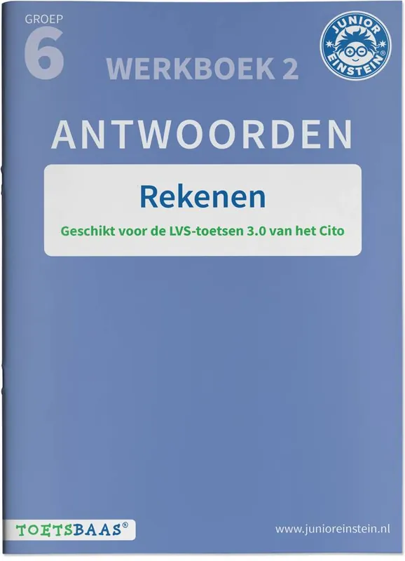 Rekenen antwoordenboek groep 6 Werkboek 2 / Druk 1 Gratis Retour