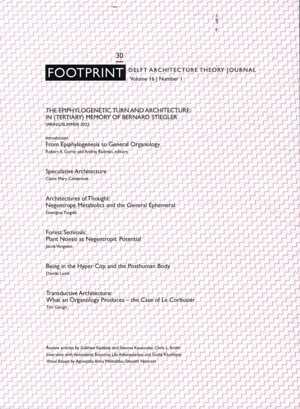 Footprint 30. Epiphylogenetic Turn and Architecture / 1st Edition Populair