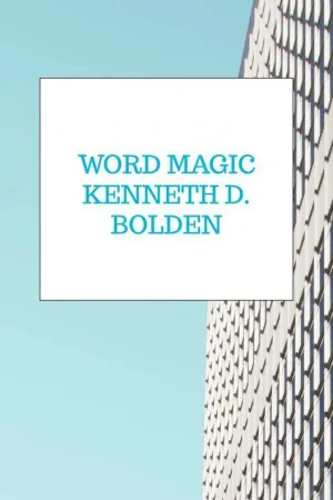 Word Magic Kenneth D. Bolden / 1st Edition Beperkte Voorraad