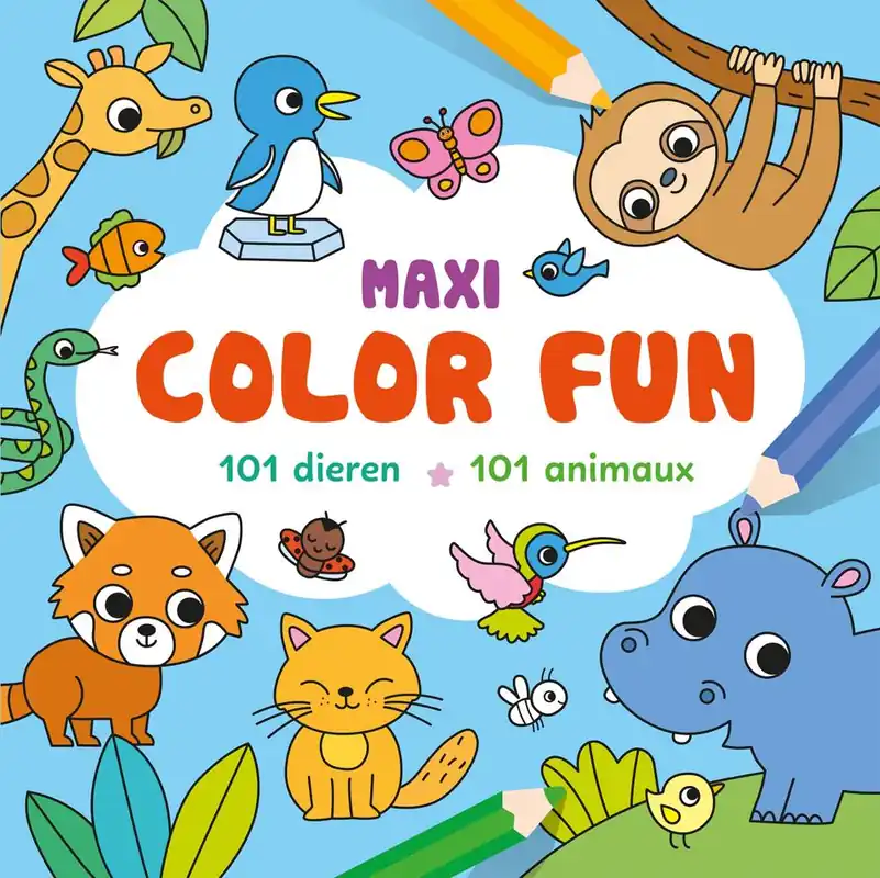Maxi Color Fun – 101 dieren / Maxi Color Fun – 101 animaux / Druk 1 Populair