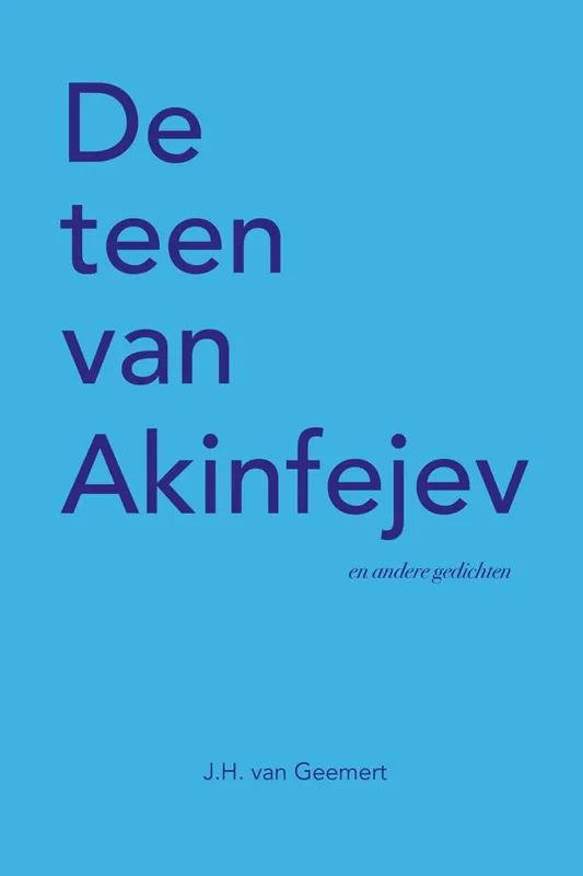 Dagaanbieding De teen van Akinfejev / Druk 1