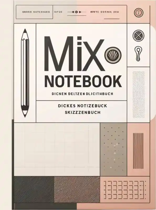 Mix Notebook: Dickes Notizbuch Skizzenbuch / 1 Edition Laatste Kans