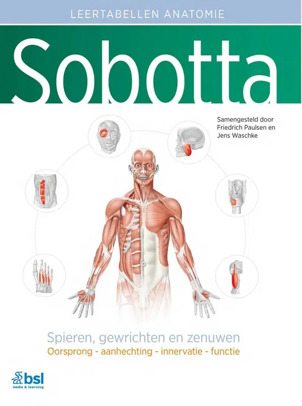 Sobotta Tabellen over spieren, gewrichten en zenuwen / Druk 4 Flitsaanbieding