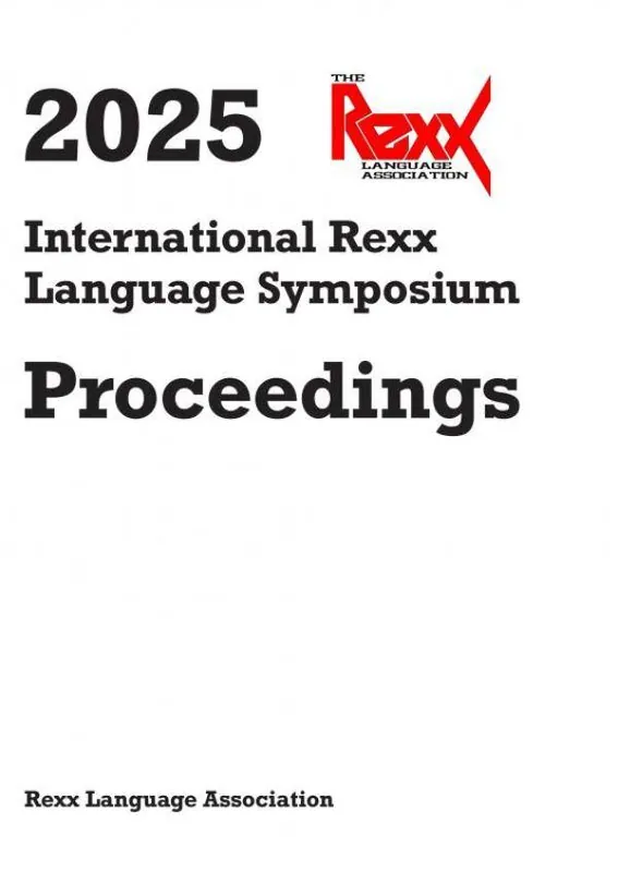 Betrouwbaar 2025 International Rexx Language Symposium Proceedings / 1st Edition
