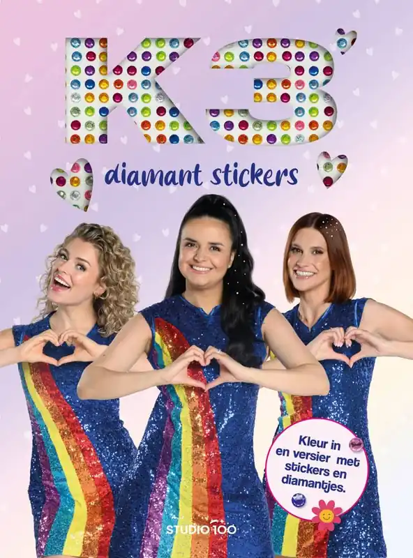K3 : Kleurboek - Diamant stickers / Druk 1 Fabrieksprijs