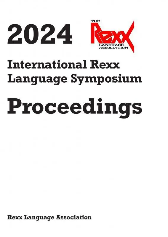 2024 International Rexx Language Symposium Proceedings / 1st Edition Seizoensaanbieding