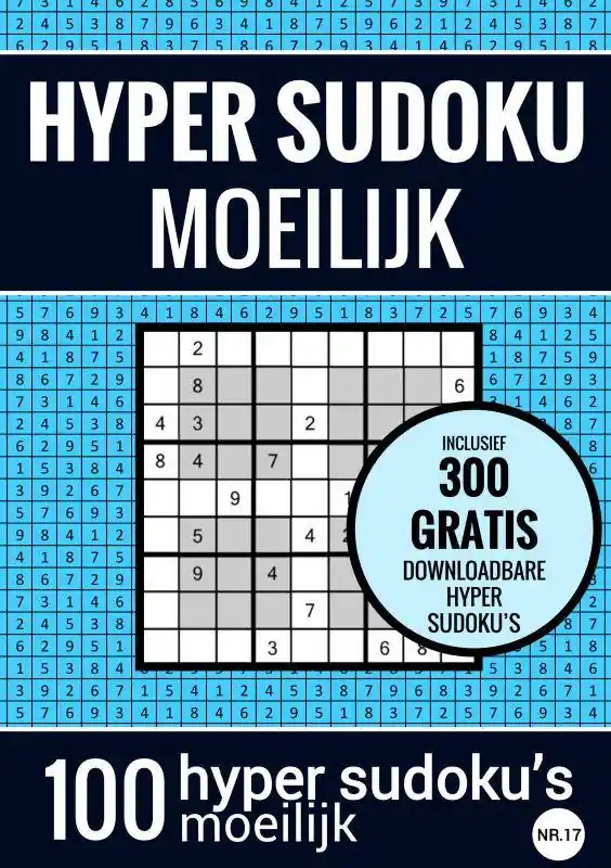 HYPER SUDOKU - Sudoku Moeilijk - nr. 17 - Puzzelboek met 100 Moeilijke Puzzels voor Volwassenen en Ouderen / Druk 2 Seizoensaanbieding