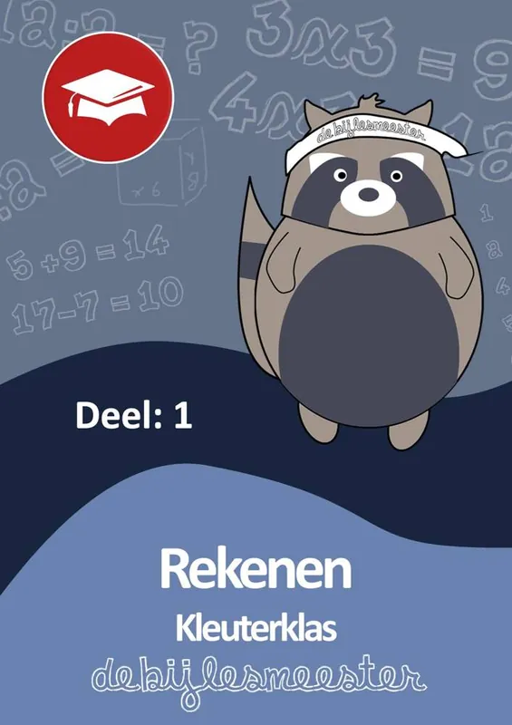 'De Bijlesmeester Kleuterklas Rekenen - Deel 1 Oefenboek / Druk 1 Populair