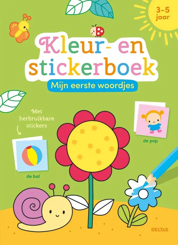 Mijn eerste woordjes kleur- en stickerboek 3-5 jaar / Druk 1 Direct Verzonden