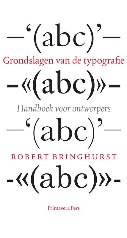 Merkproduct Grondslagen van de typografie / Druk 1