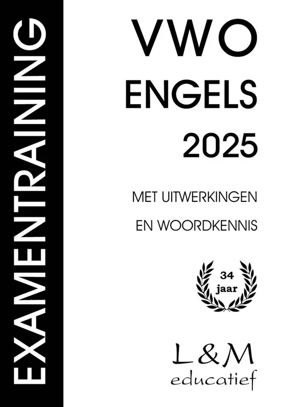 Examentraining Vwo Engels 2025 / Druk 1 Laatste Versie