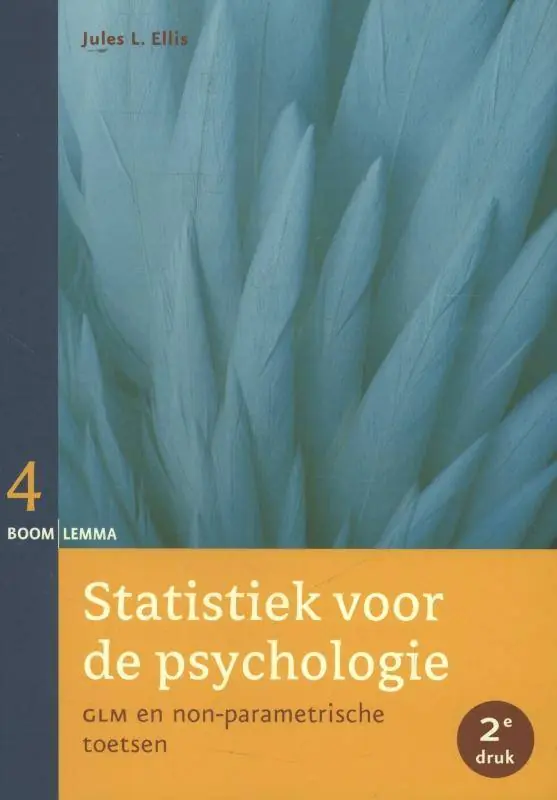 Statistiek voor de psychologie deel 4 / Druk 2 Tijdelijk Beschikbaar