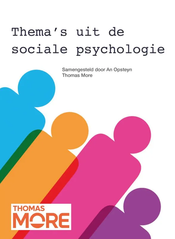 Lage Kosten Thema's uit de sociale psychologie / Druk 1