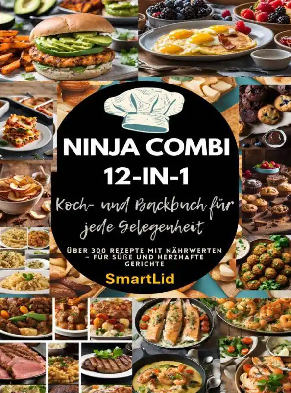 Ninja Combi 12-in-1 Koch- und Backbuch für jede Gelegenheit (SmartLid) / 1 Edition Actieprijs