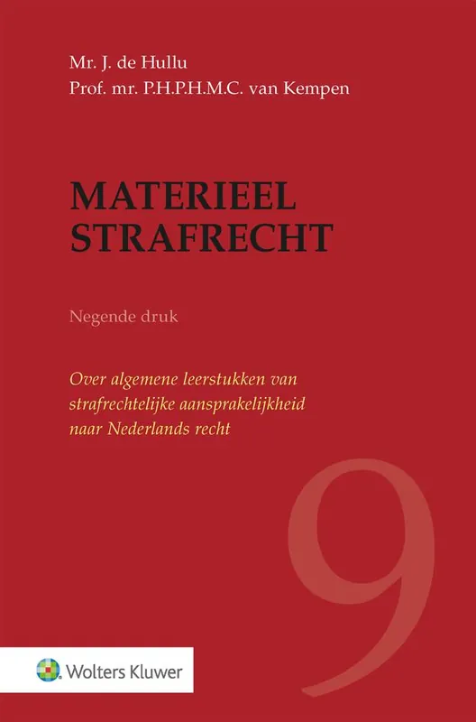 Beste Prijs Materieel strafrecht / Druk 9