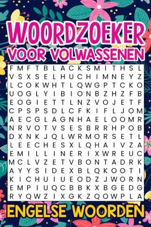 Woordzoeker voor Volwassenen - Engelse Woorden, Inclusief Vertalingen / Druk 1 Fabrieksprijs