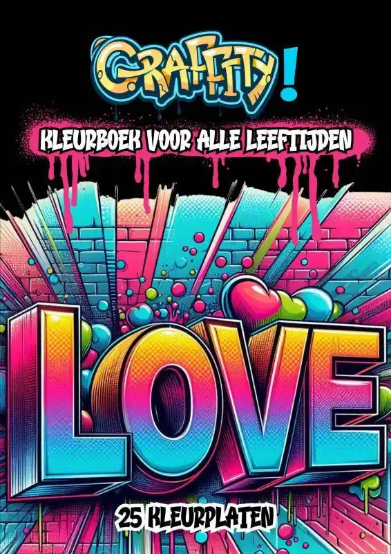 Kleurboek voor Alle Leeftijden - Graffity / Druk 1 Exclusieve Aanbieding
