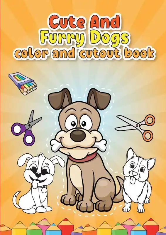 Dogs color and cutout / 1st Edition Gereduceerde Prijs