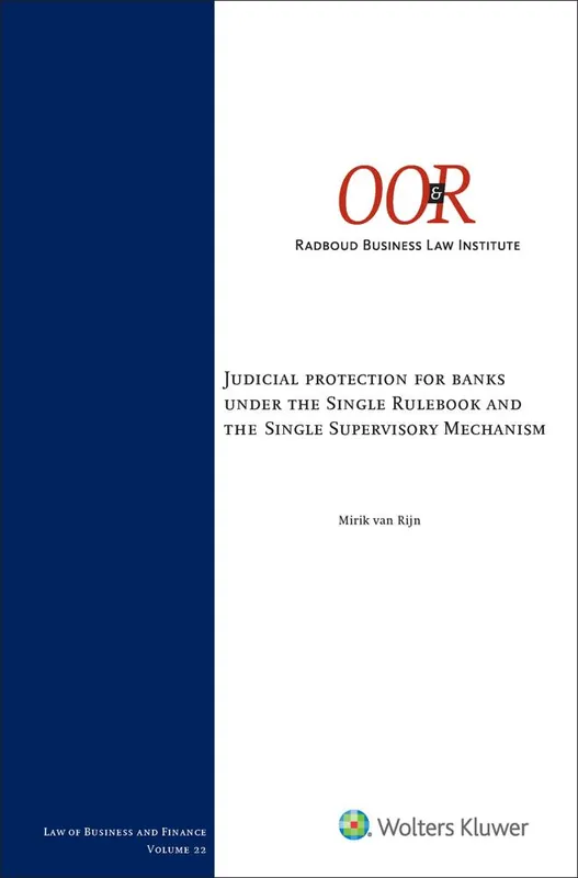Laatste Versie Judicial protection banks under the single rulebook/single supervisory mechanism / Druk 1