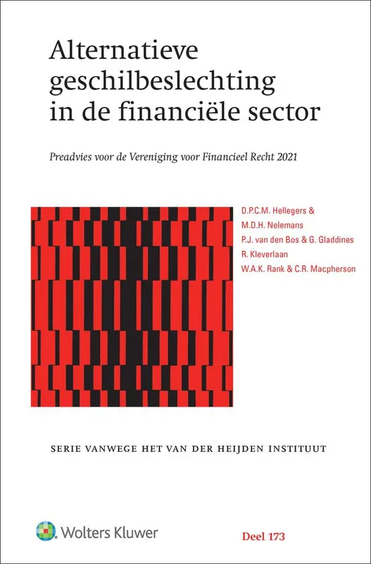 Finale Uitverkoop Alternatieve geschilbeslechting in de financiële sector / Druk 1