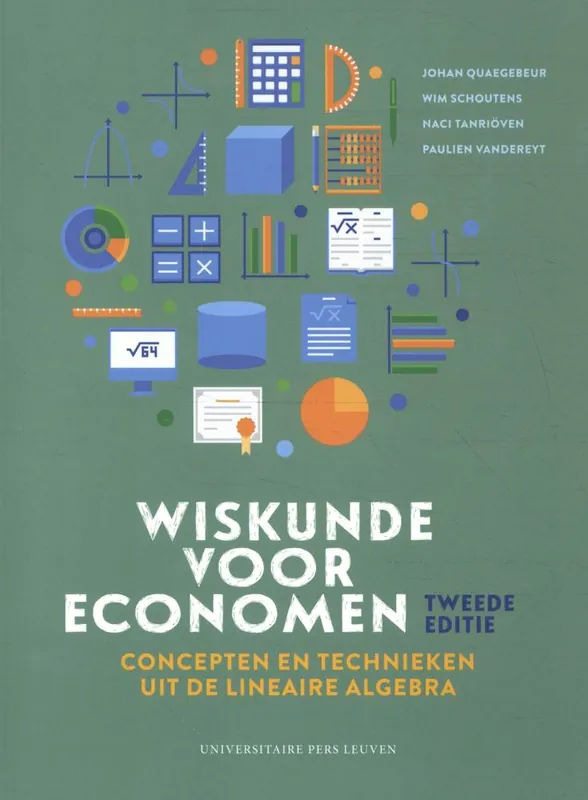 Uitverkoop Wiskunde voor economen: concepten en technieken uit de lineaire algebra - Tweede editie / Druk 1