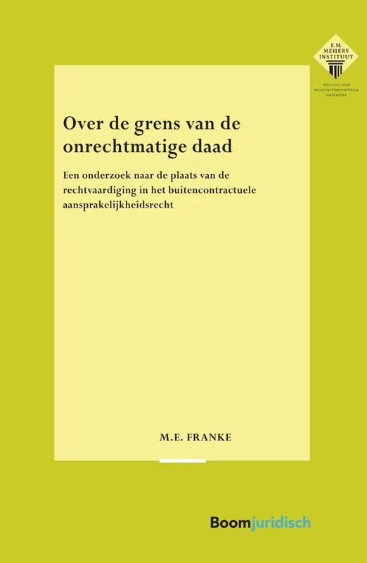 Uitverkoop Over de grens van de onrechtmatige daad / Druk 1