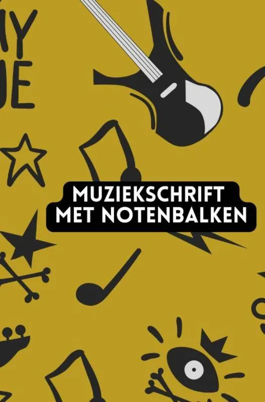 Muziekschrift met notenbalken / Druk 1 Gereduceerde Prijs