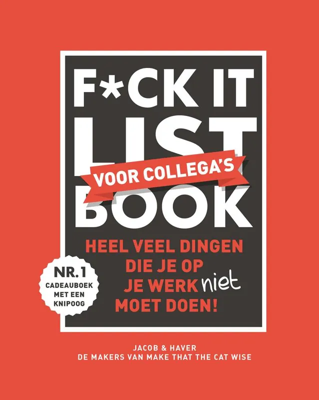 F*ck it list book voor collega’s / Druk 1 Koopje
