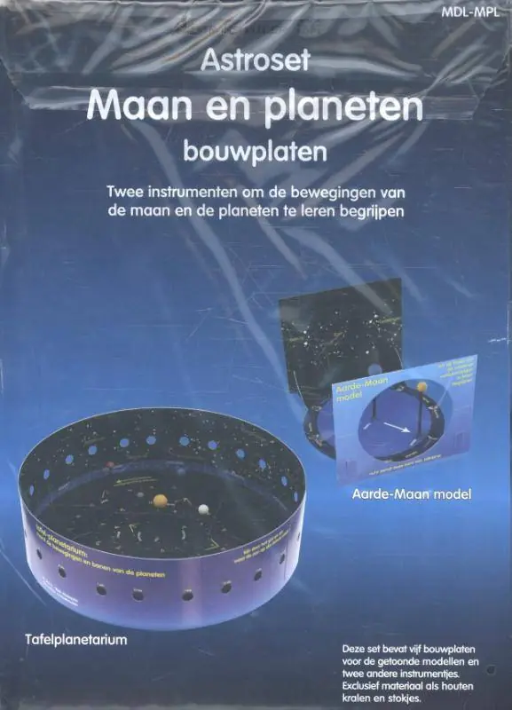 Astroset maan en planeten bouwplaten / Druk 1 Premium