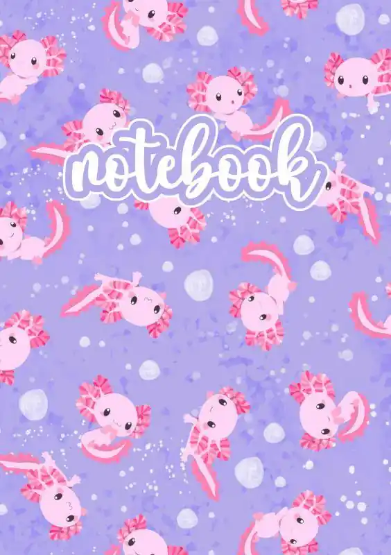 Gratis Verzending Axolotl Notebook Rosa/Lila / 1st Edition