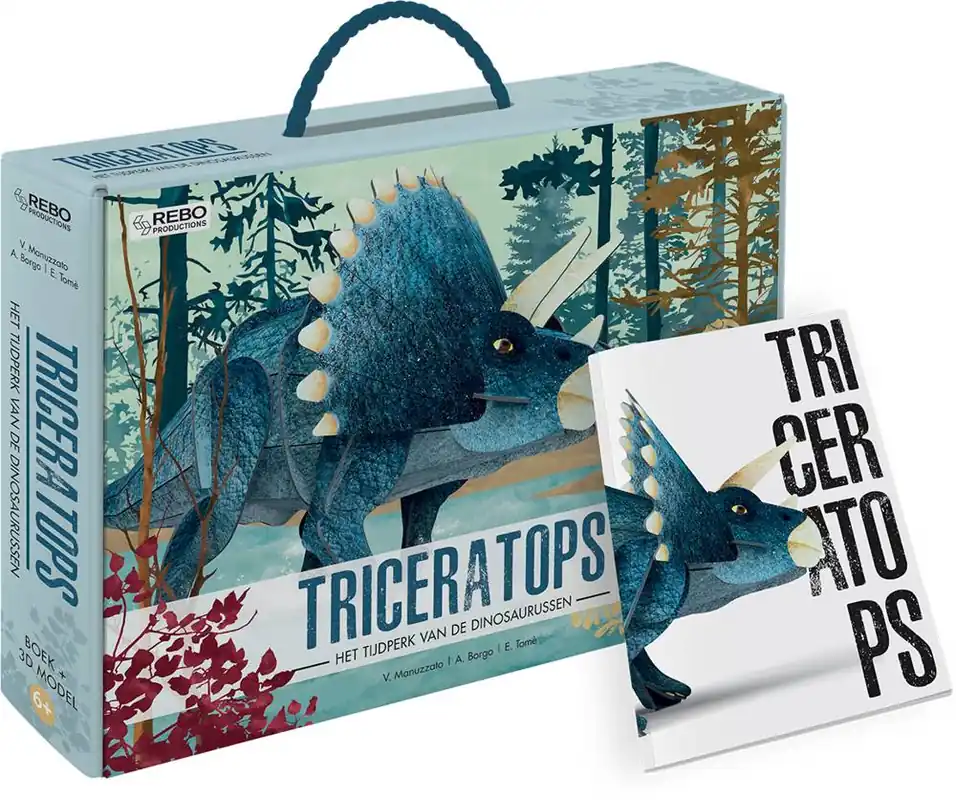 Triceratops - Boek + 3D-puzzel / Druk 1 Premium